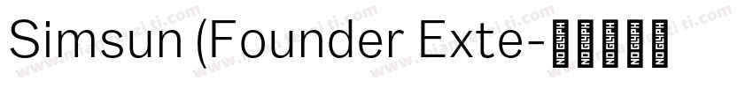 Simsun (Founder Exte字体转换